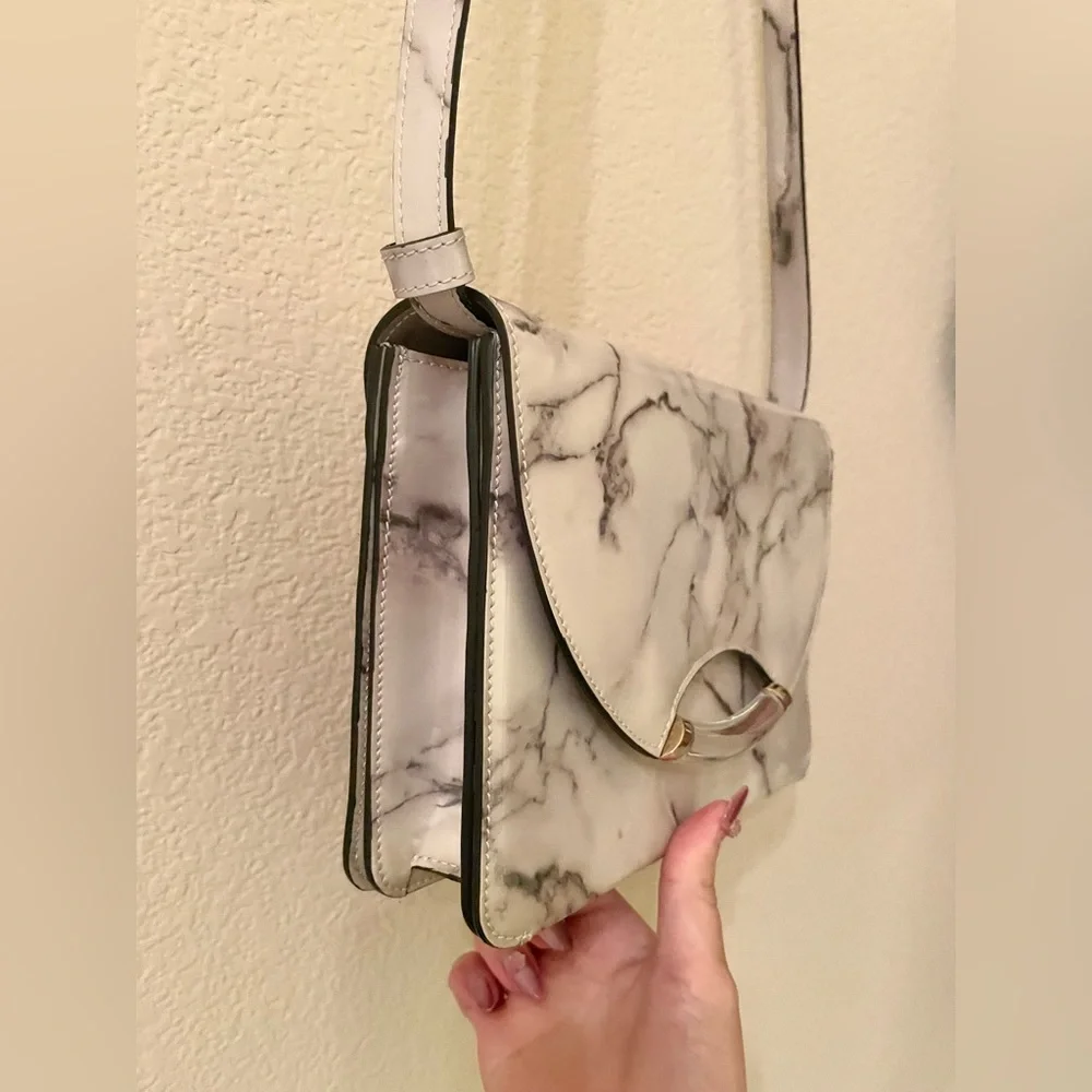 EUC Charlotte Olympia Newman Marble Leather Crossbody/Shoulder Bag & Comb Set - Picture 8 of 16